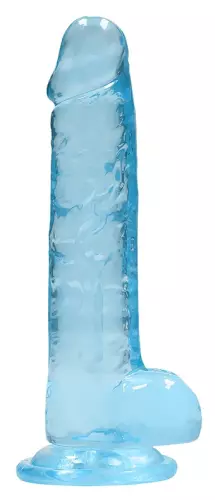 Dildo Crystal Clear Blau 14 x 3,5cm – 4/6