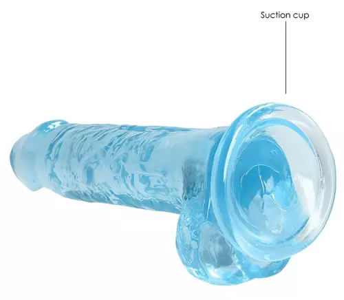 Dildo Crystal Clear Blau 14 x 3,5cm – 5/6