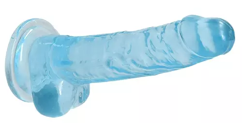 Dildo Crystal Clear Blau 14 x 3,5cm – 6/6