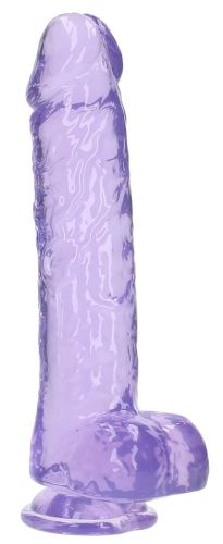 Crystal Clear Dildo Purple 21 x 5.5cm