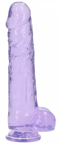 Dildo Crystal Clear Violett 21 x 5,5cm – 4/5