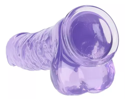 Dildo Crystal Clear Violett 21 x 5,5cm – 5/5