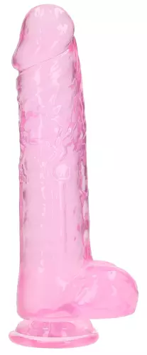 Dildo Crystal Clear Rosa 21 x 5,5cm – 4/5