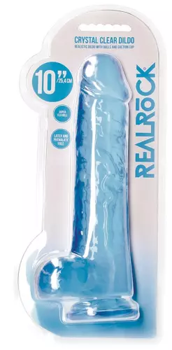 Dildo Crystal Clear Blau 21 x 5,5cm – 2/5
