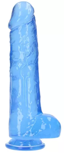 Dildo Crystal Clear Blau 21 x 5,5cm – 4/5