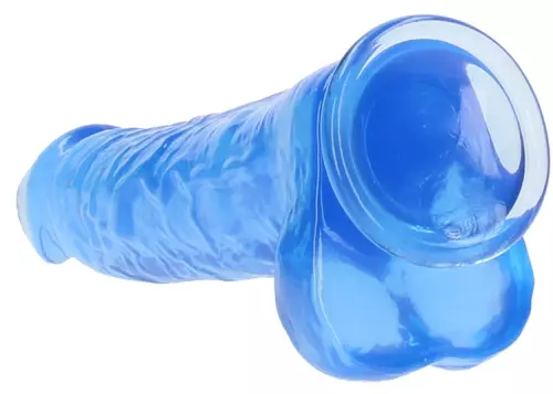 Dildo Crystal Clear Blau 21 x 5,5cm – 5/5