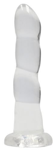 Twist Crystal Dildo RealRock 16 x 4cm Transparent