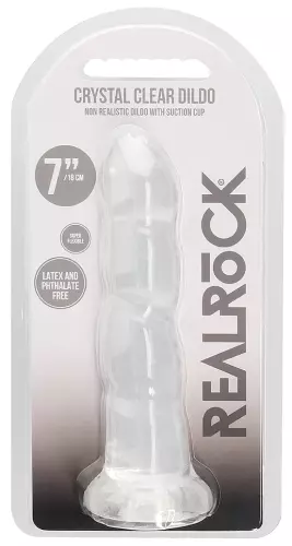 Dildo Twist Crystal RealRock 16 x 4cm Transparent – 2/5