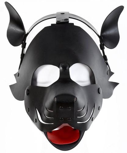 Dog Pup Mask Black