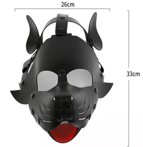 Maske Dog Pup Schwarz – 6/9