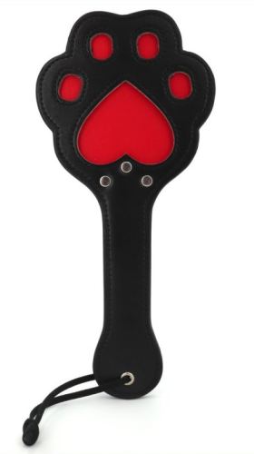 Paw Paddle 28 x 13cm Black-Red