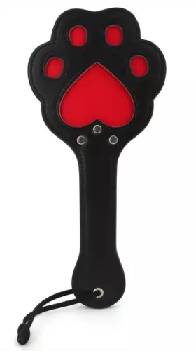 Paddle Pfotze 28 x 13cm Schwarz-Rot – 1/7