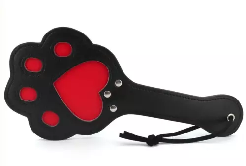 Paddle Pfotze 28 x 13cm Schwarz-Rot – 4/7