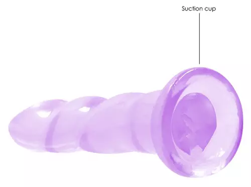 Dildo Twist Crystal RealRock 16 x 4cm Violett – 4/5