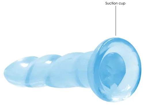 Dildo Twist Crystal RealRock 16 x 4cm Blau – 4/5