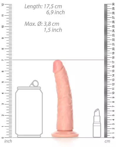 Realistischer Dildo Slim Dildo 15.5 x 3.8cm – 3/6