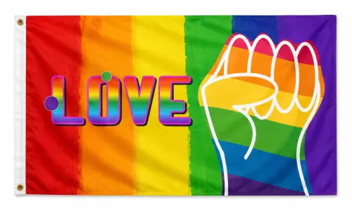 Regenbogenflagge Love 90 x 150cm – 2/2