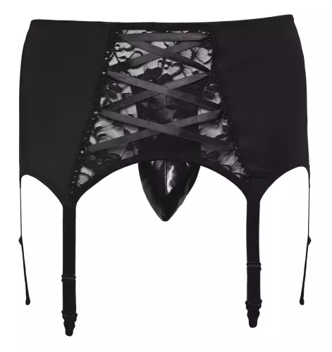 Herrenstrumpfhalter Belt Lace Schwarz – 6/7