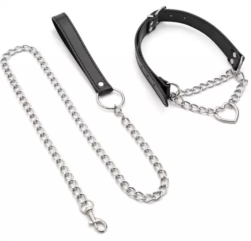 Halsband-Leine HEART CHAIN 80cm – 3/5