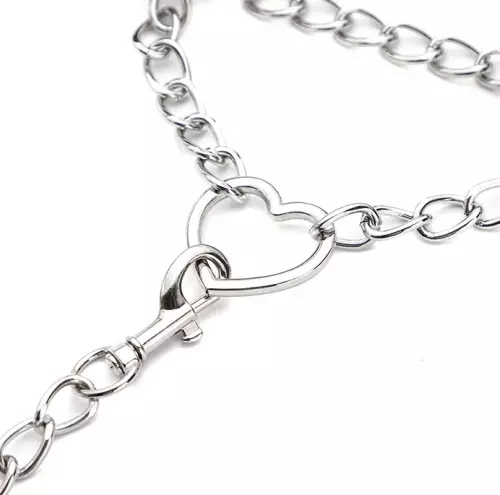 Halsband-Leine HEART CHAIN 80cm – 5/5