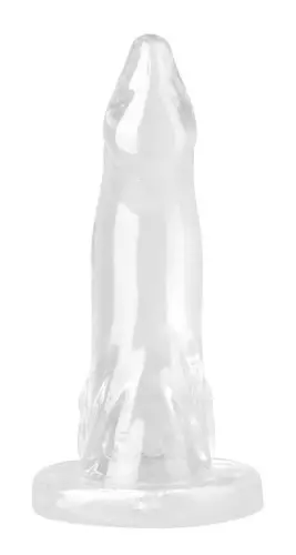 Transparenter Dildo Banka M 20 x 7cm – 2/4