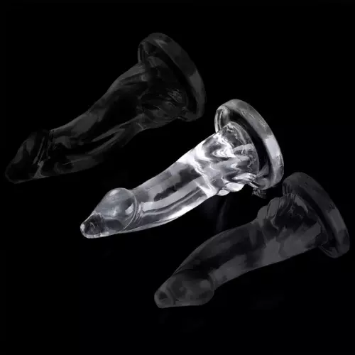 Transparenter Dildo Banka M 20 x 7cm – 4/4