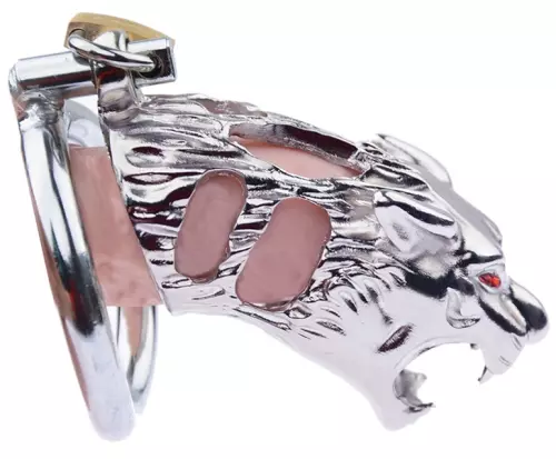 Metall-Keuschheitskäfig Panthera 9 x 3.4cm – 2/3