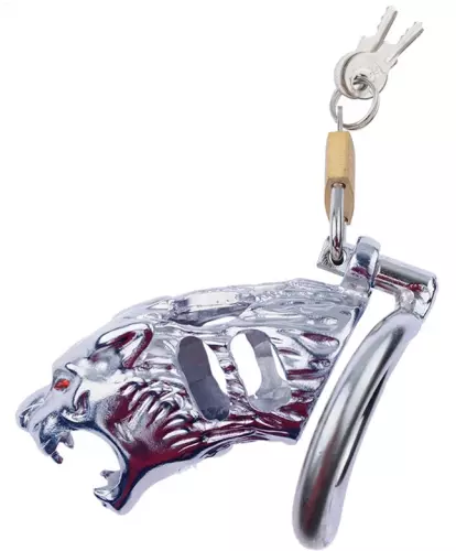 Metall-Keuschheitskäfig Panthera 9 x 3.4cm – 3/3