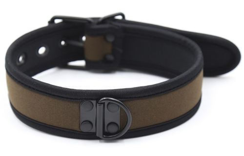 Simply Puppy Neoprene Collar Brown