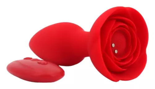 Vibierender Schmuck-Plug Rose 10 x 4cm – 5/11