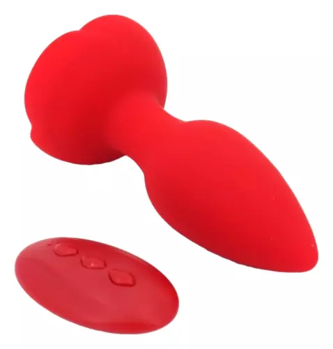 Vibierender Schmuck-Plug Rose 10 x 4cm – 6/11