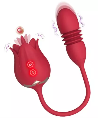 Clitoris and G-Spot Stimulator Rose Egg 9 x 3cm – 3/6