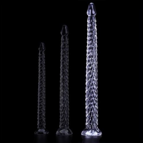 Armak L 55 x 5cm long transparent dildo