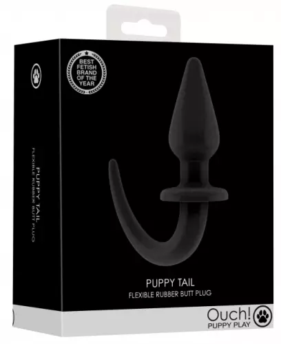 Plug Hundeschwanz Puppy Plug 9 x 4cm Schwarz – 2/4