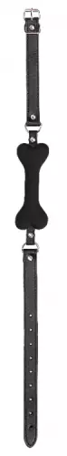 Knebel Knochen Silikon Schwarz – 3/5