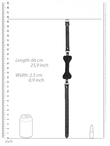 Knebel Knochen Silikon Schwarz – 4/5
