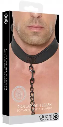 Halskette Neopren Ouch Puppy Schwarz – 2/7