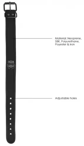 Halskette Neopren Ouch Puppy Schwarz – 5/7