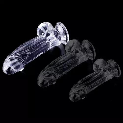 Dildo transparent Kolk L 16 x 5,5cm – 2/5