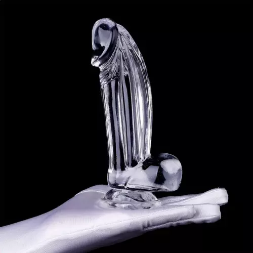 Dildo transparent Kolk L 16 x 5,5cm – 3/5