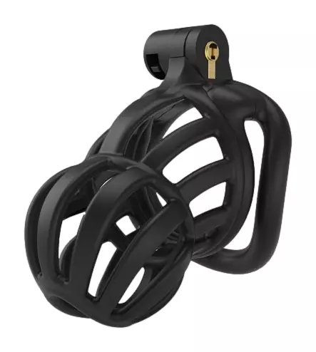 Keuschheitskäfig Narra 8 x 3.6cm Schwarz – 1/3