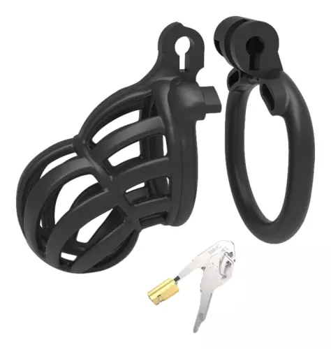 Keuschheitskäfig Narra 8 x 3.6cm Schwarz – 3/3