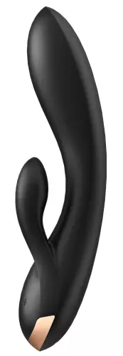 Vibrator Hase verbunden Double Flex Satisfyer 20cm Schwarz – 4/8