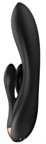 Vibrator Hase verbunden Double Flex Satisfyer 20cm Schwarz – 5/8