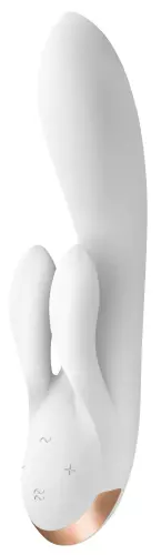 Vibrator Hase verbunden Double Flex Satisfyer 20cm Weiß – 2/8
