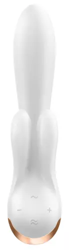 Vibrator Hase verbunden Double Flex Satisfyer 20cm Weiß – 7/8
