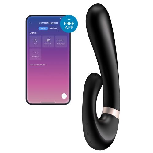 Connected G-Spot Stimulator Heat Wave Satisfyer 14 x 3.5cm Black