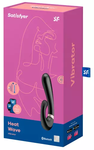 Verbonden G-punt stimulator Heat Wave Satisfyer 14 x 3.5cm Zwart – 3/7