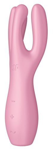 Clitoris Stimulator Threesome 3 Satisfyer 14cm Pink