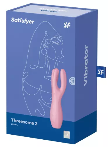 Clitoris stimulator Threesome 3 Satisfyer 14cm Roze – 2/9